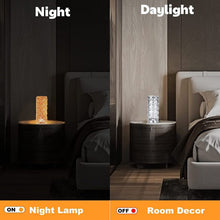 USB rechargeable Crystal Touch Lamp displaying its compact design.