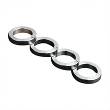 Modern stainless steel finger spinner ring in a sleek design, perfect for daily wear.