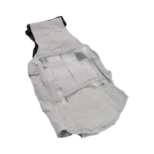 Front view of the empty ergonomic baby carrier, ready for use.