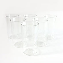 300ml juice glass set made of durable glossy plastic for everyday use
