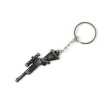 Miniature rifle gun metal keychain, lightweight and durable accessory