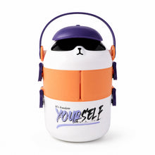Stylish cartoon kids lunch container with secure locks