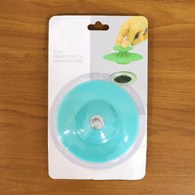 Round flexible silicone sink strainer stopper preventing debris entry