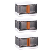 Modular black and white wardrobe storage organizer with moveable wheels