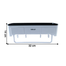 Neutral image of bathroom storage rack