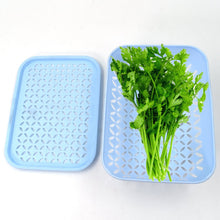 Neatly organized Kothmir Basket holding fresh green vegetables.