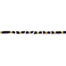 Traditional ethnic black and white beaded rakhi