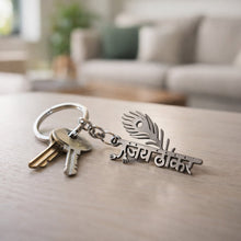 lightweight peepal leaf keyring for everyday keys