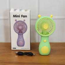 Cute cartoon rechargeable mini handheld fan for personal cooling