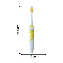 Cartoon kids toothbrush with helicopter toy for daily use
