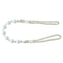 Classic pearl curtain band for elegant window décor