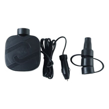 Compact portable tyre inflator with car charger adapter