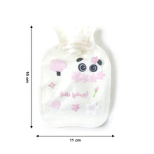 Reusable mini hot water bag close-up showing leakproof cap