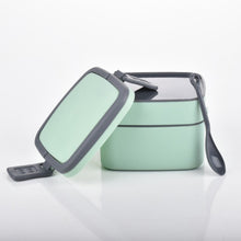 Stackable green lunch box 