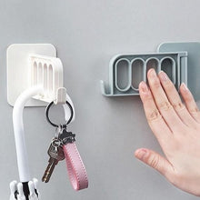 Functional door hook for multiple areas like bathroom, kitchen, or office cubicle.
