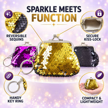 Cute Mini Coin Pouch with Key Ring for Travel Bags and Backpacks (1 Pc)