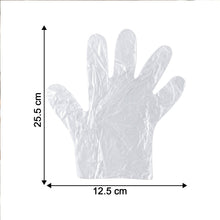 Pack of 100 disposable plastic gloves, durable and easy to wear