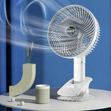 Side angle of portable USB fan illustrating multi-use functionality