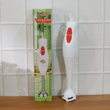 Electric hand blender stick placed on kitchen counter for use