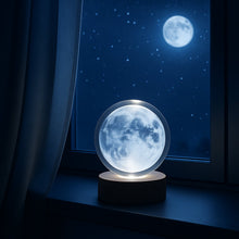 Top-down view of the 3D Crystal Ball Lamp with its unique crystal globe design.