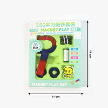 Magnet educational toy components for STEM learning and play