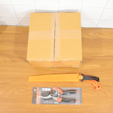 Heavy duty pruning shears and hand saw for effective garden care