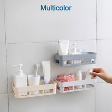 Easy-to-install suction cup caddy for versatile bathroom storage.