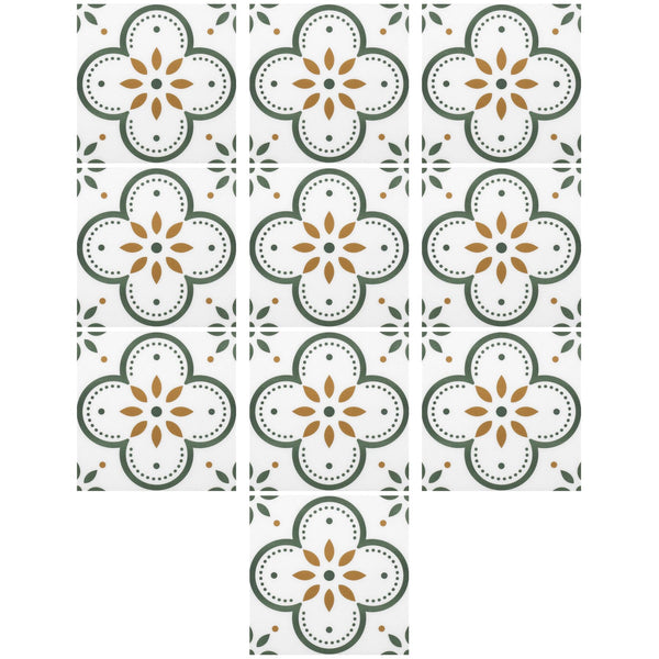A single patterned Peel and Stick Tile showcasing its design and texture.