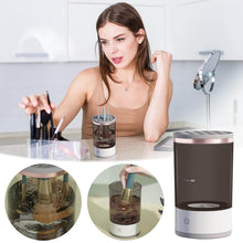 Hygienic cleaning process of the electric makeup brush cleaner for healthier skin.