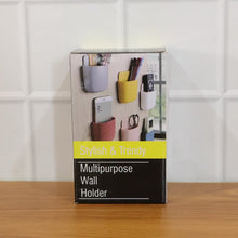 Multipurpose Plastic Wall Mounted Remote & Mobile Holder Stand – (Pack of 4 / Mix Color)