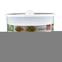 Versatile sprout maker with 4 layers for efficient juicing and sprouting.