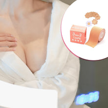 Visible breast lift effect achieved using the discreet Boob Tape.