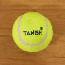 Tennis ball with bright color for easy visibility during outdoor games