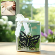 Elegant butterfly design metal bookmark with tassel for book lovers