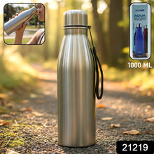 Sports water bottle featuring carry strap for easy portability