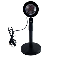 Sunset Projection Lamp demonstrating its 360-degree rotation capability.