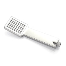 High pressure shower head displaying various spray settings for a customized shower.