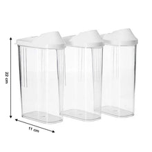 Premium set of three 1100 ML airtight kitchen storage containers
