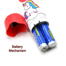 Family-friendly electric toothbrush with its included extra brush head.