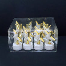 Star-shaped LED candle in a plastic casing, flameless and safe for home use