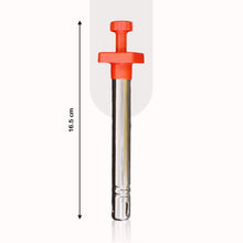Side view of the gas lighter, emphasizing its ergonomic grip for comfortable handling.