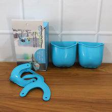 Close-up of the sink hanging storage basket in sink