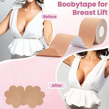 Texture detail of the skin-friendly, cotton-blend Boob Tape.