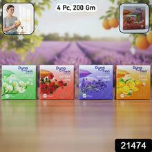 Solid gel air freshener blocks in assorted fragrances
