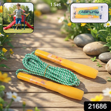 Close-up of the flexible skipping rope designed for kids