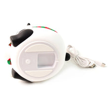 Panda night lamp displaying a calming blue light, ideal for bedtime.