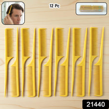 Salon use tail comb set for hair sectioning and styling