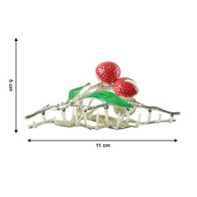 Decorative berry fruit hair claw clip accessory