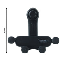 Closeup view of anti-slip soft grip pads on car air vent phone holder