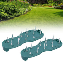 Side profile of a single Lawn Aerator Sandal, showcasing its ergonomic design and spikes.